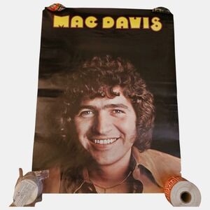 MAC DAVIS Vintage 1970s Promo Poster Columbia Records Country Singer Songwriter